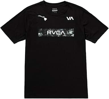 RVCA Men's Sport Tech Hawaii Short Sleeve Tee Shirt (US